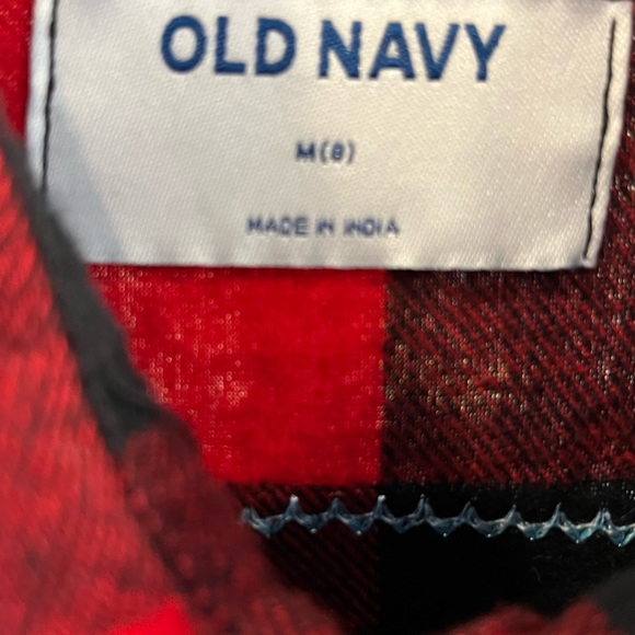 UPCYCLED YOUTH OOAK HANDCRAFTED COBRA KAI FLANNEL BUTTON SHIRT SIZE 8 - Picture 6 of 11